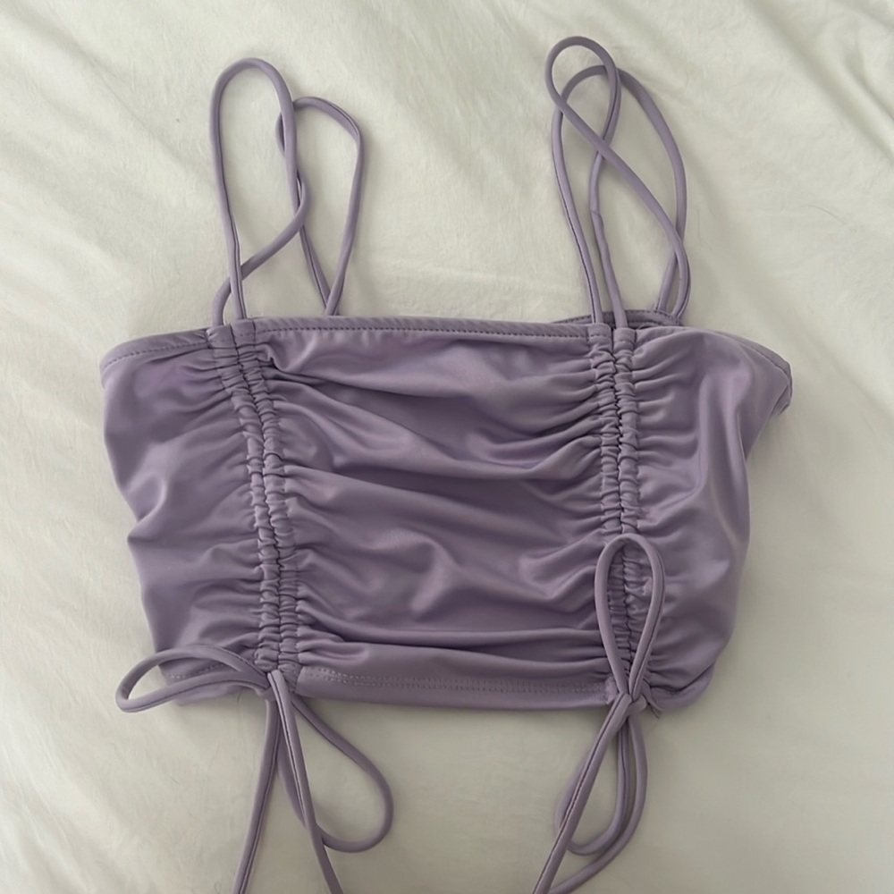 Cute purple crop top